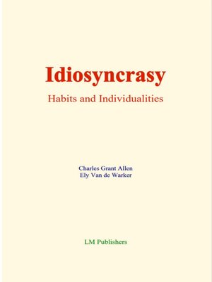 cover image of Idiosyncrasy